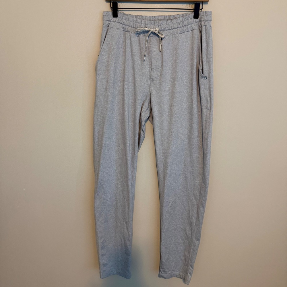Vuori Ponto Performance Pants L Gray DreamKnit Stretch Jogger V418 athleisure